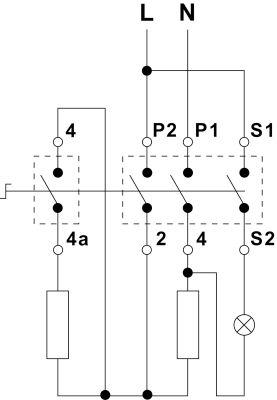 Energiregulering 240V 13A med 1-polet ekstra kontakt Drejeretning venstre