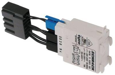 Effektrelæ 230VAC 16A 2-polet med adapter