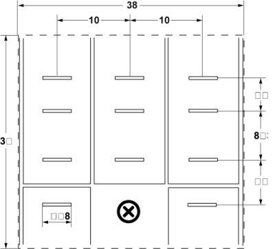 Effektrelæ 230VAC 16A 3CO 250V Stiktilslutning Modulmål 10mm Tilslutning 48mm