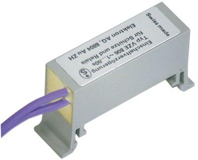 Tidsrelæ ELEKTRON Indbygningsmål DIN-skinnemm Tidsområde 60s Tilslutning Kabel 5A VZE 806