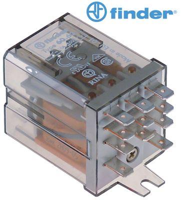 Effektrelæ FINDER 230VAC 10A 3CO Tilslutning Fladstik 4,8mm Laskefastgørelse