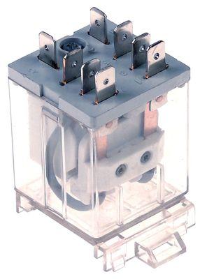 Effektrelæ Italiana Rel 230VAC 16A 2CO Tilslutning Fladstik 6,3 mm DIN-skinne