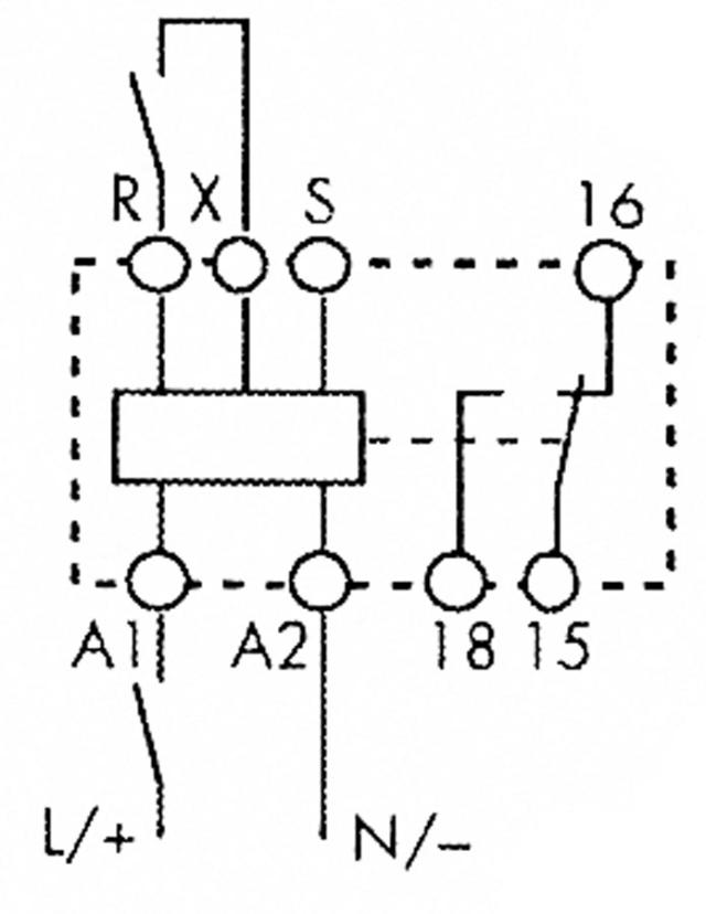 Tidsrelæ FINDER Indbygningsmål DIN-skinnemm Tidsområde 0,1s-10h Tilslutning Klemtilslutning