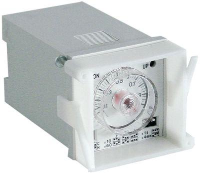 Tidsrelæ FINDER Indbygningsmål 45x45mm Tidsområde 0,05s-100h 2x8A 88.02.0.230.0002
