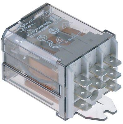 Effektrelæ FINDER 230VAC 16A 3NO Tilslutning Fladstik 6,3 mm Flange Mål 36x38x68mm