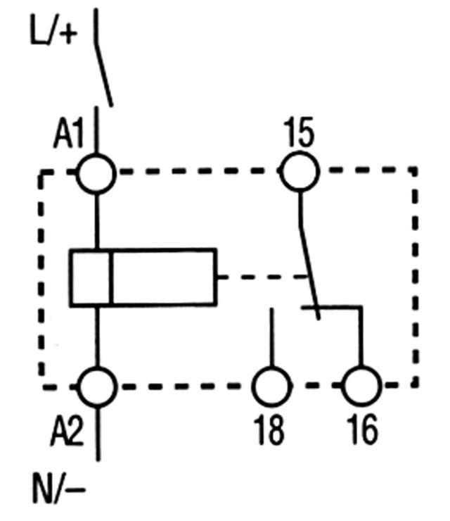 Tidsrelæ ABB Tidsområde 3-300s 4A CT-AHE 220-240VAC