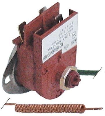 Sikkerhedstermostat T.maks. 105°C 2-polet 2NC 16A Føler ø 6mm Føler L 50mm Kapillærrør 430mm