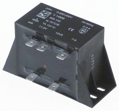 Transformator Primær 230VAC sekundær 11,5VAC 10VA