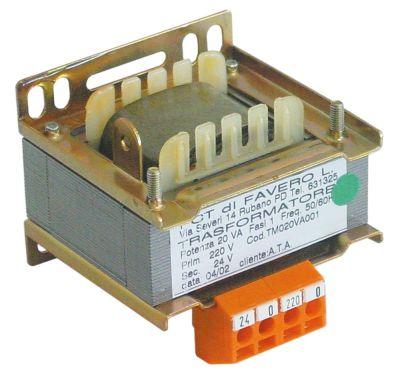 transformer primary 220V secondary 24V 20VA