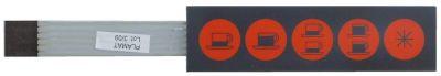 Folietastatur L 103mm B 27mm Kaffemaskine til enhed IBERITAL