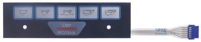 Folietastatur L 177mm B 49mm Taster 6 passer til FAEMA