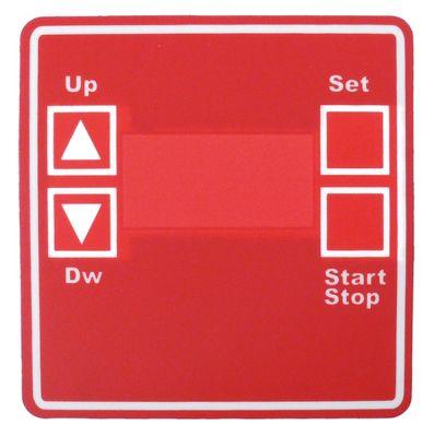 Tastaturfolie L 88mm B 85mm Pizzaovn til enhed FVD 2/33 2/50 3/33 3/50 5/33 5/50