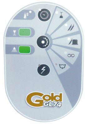 Tastaturfolie Opvaskemaskine til enhed Gold74