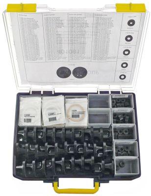 assortment case knob ø62mm (250-piece) 30 knobs, 60 adaptors, 160 symbols