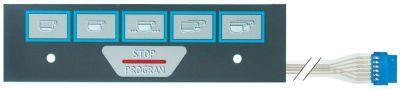 Folietastatur L 176mm B 49mm Taster 6 Kaffeteknik passer til FAEMA