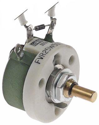 Potentiometer 5kOhm Drejevinkel 320° Akse ø 6mm Akselængde 128mm 25W 230V Type FVR25W