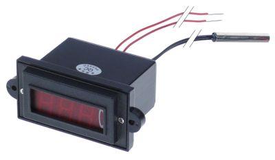Termometer 220V Kabellængde 2900mm Føler ø 6mm Indbygningsmål 57x30mm Føler L 40mm 0 til +99é