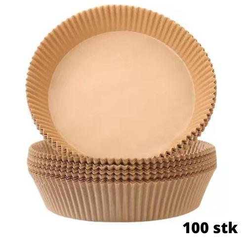 Bagepapir til Airfryer, 100-pak Ø 20 cm