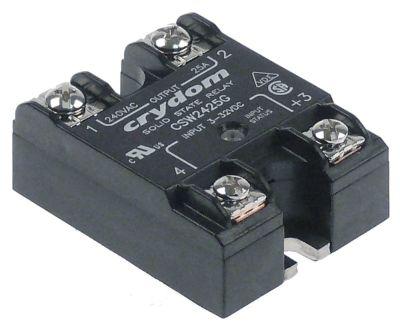 Effekthalvleder Faser 1 25A 240V 3-32VDC Type CSW2425G L 57mm B 45mm CRYDOM