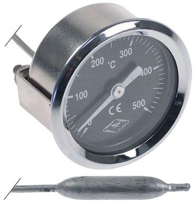 Termometer Kapillærrør 600mm Føler ø 10mm Indbygning ø 60mm T.maks. 500°C Føler L 55mm