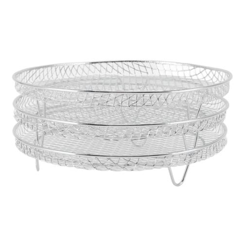 Rist med 3 lag til Airfryer, rund, Ø 20x9 cm