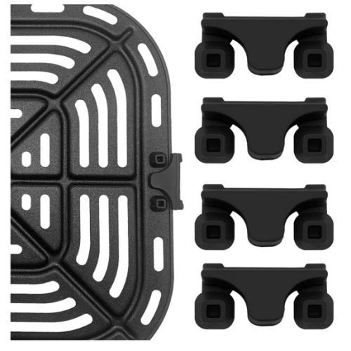 Gummifødder 4 stk. til grillrist i airfryer 30x17x7 mm.