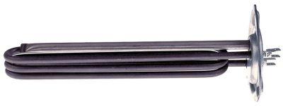Varmelegeme 2400W 230V L 215mm 3-hulsflange Tilslutning Fladstik 6,3 mm Rør ø 65mm VK 1