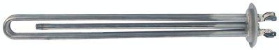 Varmelegeme 4500W 230V L 350mm Rundflange Tilslutning Fladstik 6,3 mm Rør ø 65mm VK 3 H 34mm