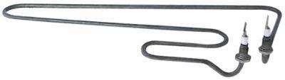 Varmelegeme 2000W 230V L 137mm 2-huls fastgørelse Tilslutning Fladstik 6,3 mm Gevind 1/8