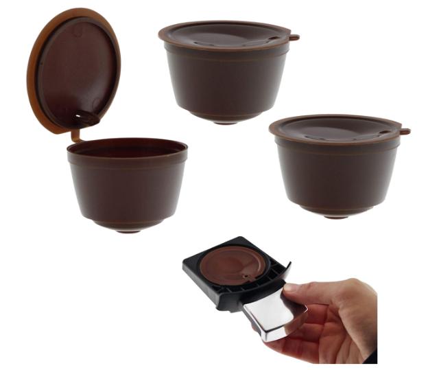 3 stk genanvendelige kaffekapsler til Dolce Gusto