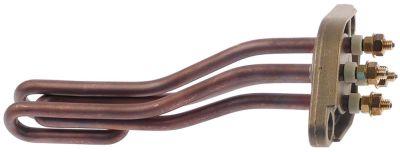 Varmelegeme 2400W 230V L 175mm L1 30mm L2 55mm L3 90mm H1 28mm H2 30mm 2-huls flange