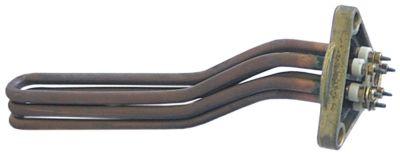 Varmelegeme 2100W 230V L 220mm L1 30mm L2 60mm L3 130mm H1 30mm H2 20mm 3-hulsflange VK 3 LA 62mm