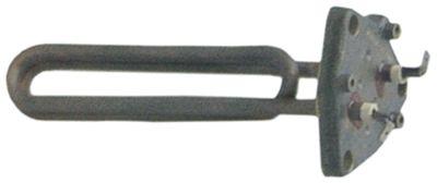 Varmelegeme 1300W 230V L 185mm 3-hulsflange Tilslutning Fladstik 6,3 mm Rør ø 85mm VK 1