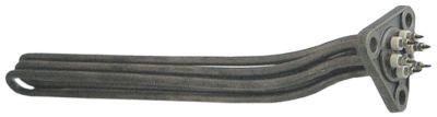 Varmelegeme 3000W 230V L 341mm L1 20mm L2 30mm L3 291mm H1 31mm H2 15mm 3-hulsflange