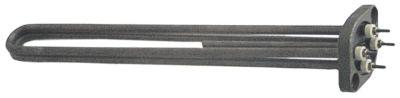 Varmelegeme 3000W 230V L 325mm 2-huls flange Tilslutning M3 Rør ø 8mm VK 2 LA 58mm H 28mm