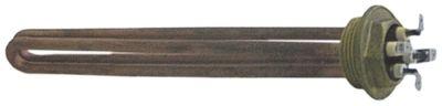 Varmelegeme 2400W 230V L 235mm Skrueflange Tilslutning Fladstik 6,3 mm Gevind 1¼