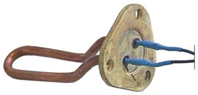 Varmelegeme 650W 230V L 145mm L1 20mm L2 62mm L3 80mm H1 8mm H2 35mm 3-hulsflange