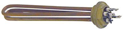 Varmelegeme 2400W 230V L 225mm Skrueflange Tilslutning Fladstik 6,3 mm Gevind 1¼