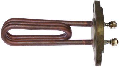 Varmelegeme 1450W 230V L 132mm 2-huls flange Tilslutning M6 Rør ø 63mm VK 1 LA 74mm H 40mm