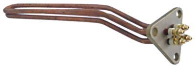 Varmelegeme 3500W 230V L 330mm L1 30mm L2 70mm L3 225mm H1 24mm H2 29mm 3-hulsflange