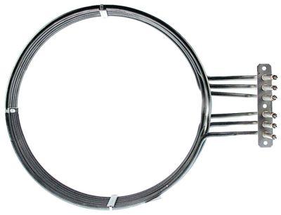 Varmelegeme 16000W 230V L 450mm L1 84mm B1 108mm H1 15mm H2 85mm Firkantflange Tilslutning M4