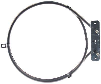 Varmelegeme 2000W 220V L 215mm L1 15mm B1 60mm H1 5mm H2 20mm Firkantflange