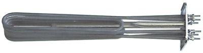 Varmelegeme 9800W 230V L 322mm 4-huls flange Tilslutning M4 Rør ø 63mm VK 3 LA 65/45mm H 68mm