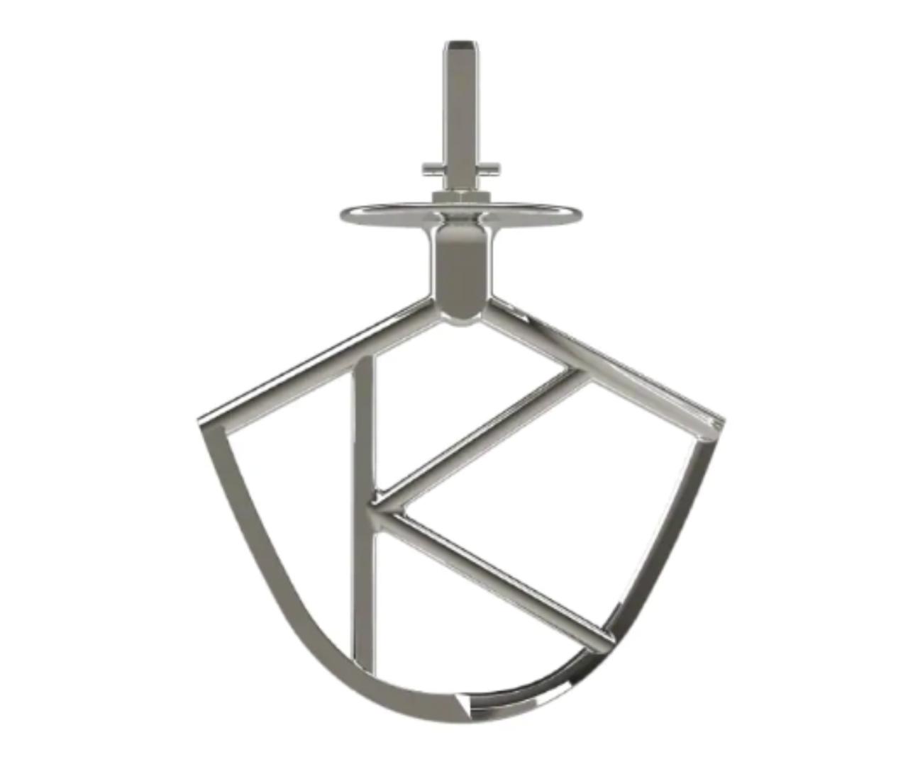 Original K-spade til Kenwood Chef, Rustfri stål