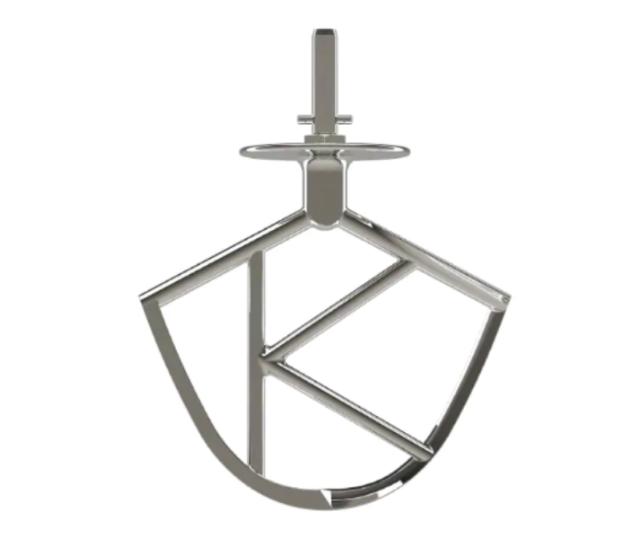Original K-spade til Kenwood Chef, Rustfri stål