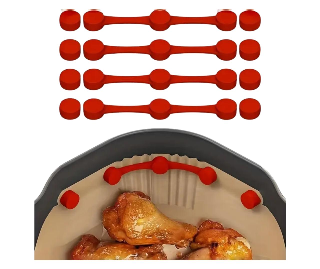 Magnetklips til bagepapir - 12 stk til airfryer