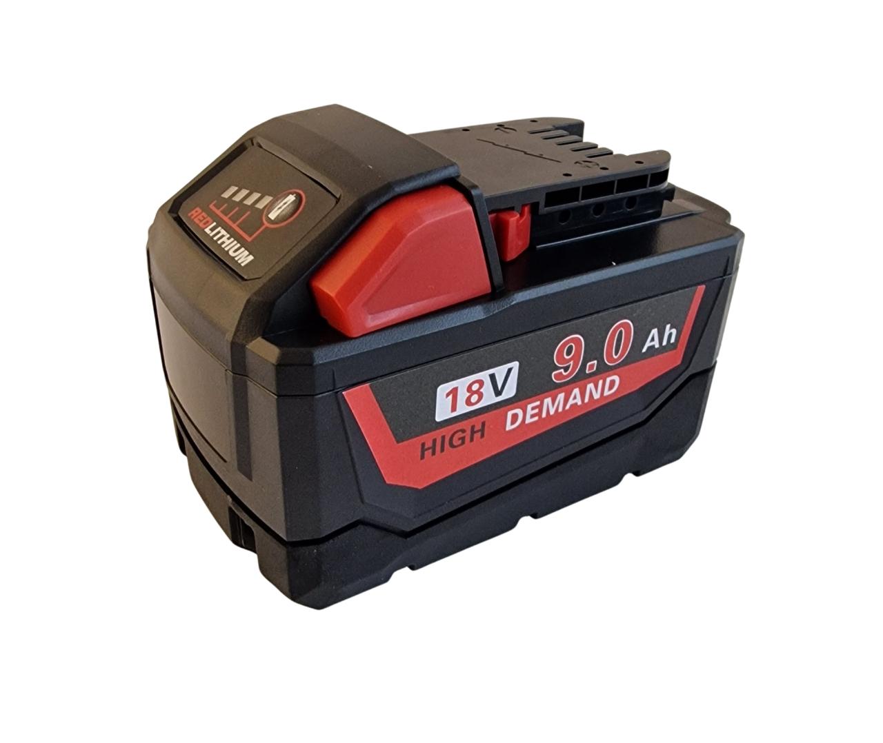 Kompatibel batteri 9.0Ah 18V til Milwaukee boremaskine