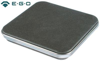 Kogeplade Mål 220x220mm 2600W 230V Tilslutning 4 skrueklemmer med overløbskant