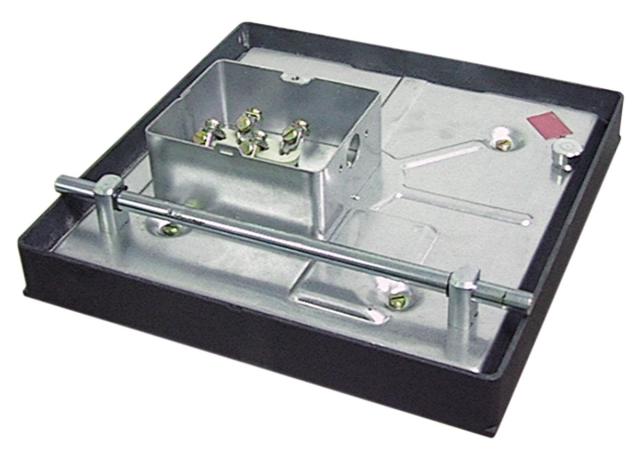 Kogeplade Mål 300x300mm 2500W 400V Tilslutning 4 skrueklemmer med støbt kant H 43mm
