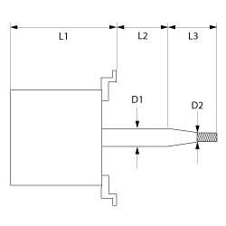 Ventilatormotor Type 1079TH 230/400V 12kW 50/60Hz Faser 3 1400/1700o/min L1 145mm L2 30mm L3